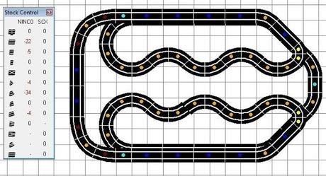Montaje nº 47. Circuito de velocidad entre railes con pequetrenes que van y vienen. Montaje nº 47. Circuito de velocidad entre railes con pequetrenes que van y vienen.