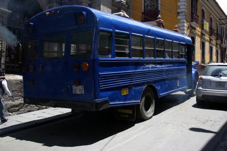 Autobús en La Paz. Foto: Sara Gordón