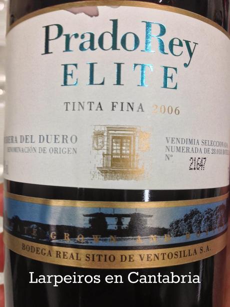 Vino Tinto Prado Rey Élite 2006: Realmente bueno Vino Tinto Prado Rey Élite 2006: Realmente bueno