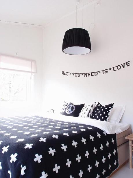 Como sacarle partido a un dormitiorio BLANCO Y NEGRO Como sacarle partido a un dormitiorio BLANCO Y NEGRO