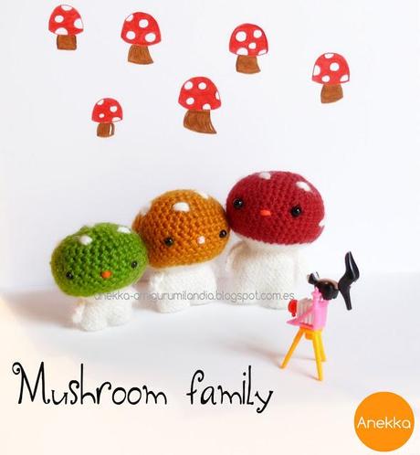 setas de mohair amigurumi mohair mushroom amigurumi