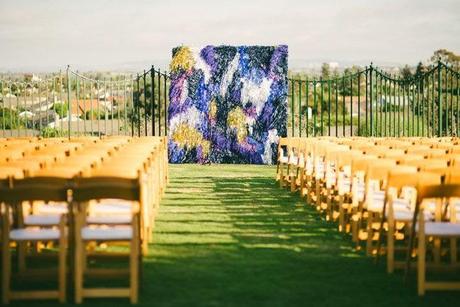Es Tendencia: Flower Backdrops para las ceremonias