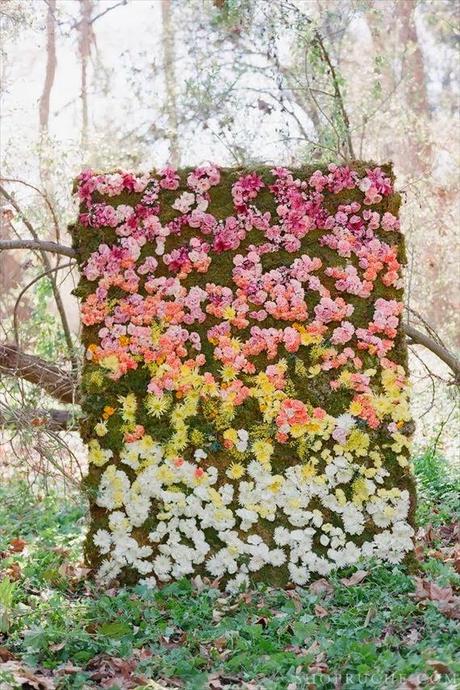 Es Tendencia: Flower Backdrops para las ceremonias