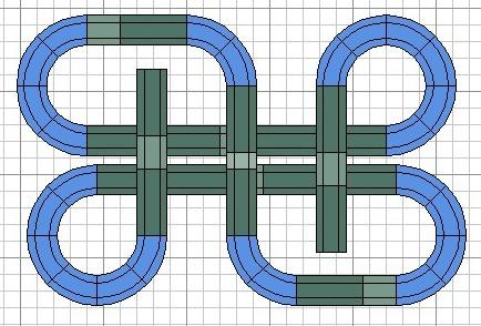 Montaje nº 53. Laberinto de 4 plantas y 35m. de cuerda en 2,90 x 1,80 Montaje nº 53. Laberinto de 4 plantas y 35m. de cuerda en 2,90 x 1,80