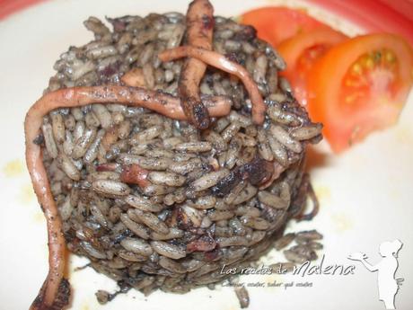 Arroz negro en olla rápida Arroz negro en olla rápida