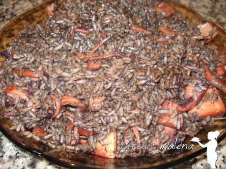 Arroz negro en olla rápida Arroz negro en olla rápida