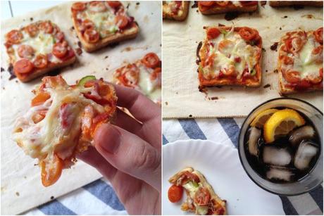 Pizzas de pan de molde (paso a paso) cats7