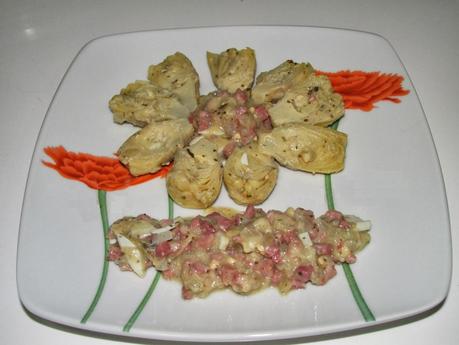 Alcachofas con jamón Alcachofas con jamón