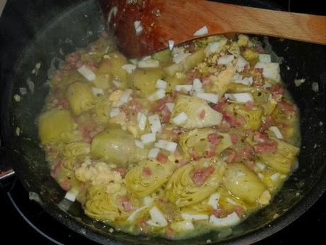 Alcachofas con jamón Alcachofas con jamón