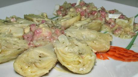Alcachofas con jamón Alcachofas con jamón