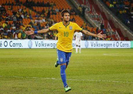 Neymar y Brasil aplastan a Sudáfrica Neymar y Brasil aplastan a Sudáfrica