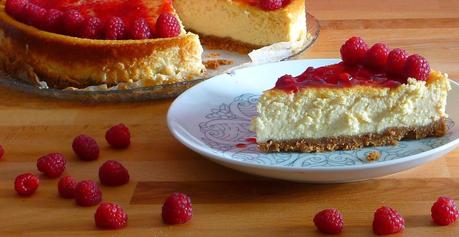 chessecake y frambuesas Chessecake