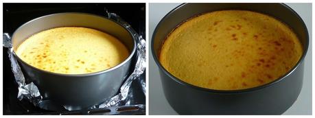 pastel de queso sin desmoldar Chessecake