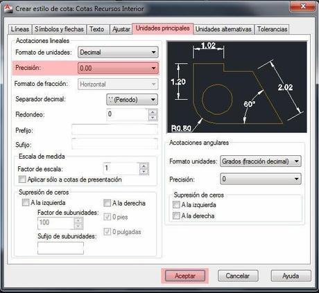 Manual para configurar cotas en Autocad Manual para configurar cotas en Autocad