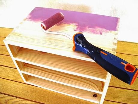 DIY: tela + pintura para una minicómoda  de pino