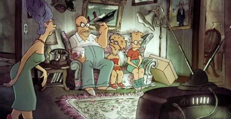 Los Simpson con la mirada de Sylvain Chomet (Les Triplettes de Belleville)