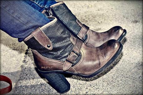 Con botines Replay Con botines Replay