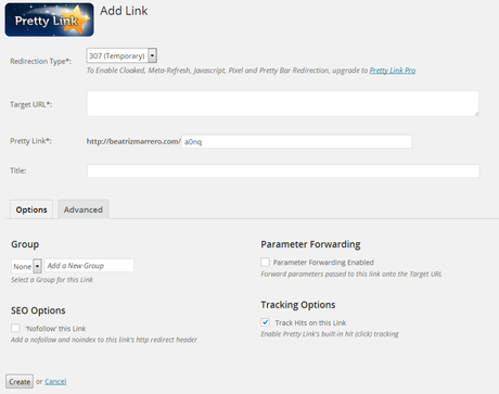 Pretty link – Plugin para ocultar enlaces WordPress pretty-link
