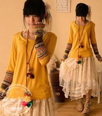 Chica vestida estilo mori