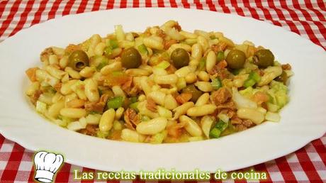 Ensaladas Receta de alubias a la vinagreta