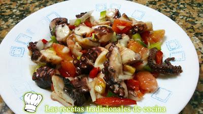 Ensaladas Receta de Salpicón de Pulpo