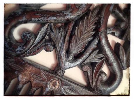 Restaurar envejeciendo: repisa tallada siglo XIX Restauración Repisa 02