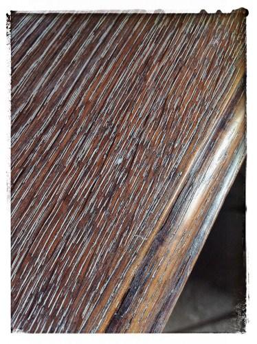 Restauración de una mesa costurero Mesita Costurero