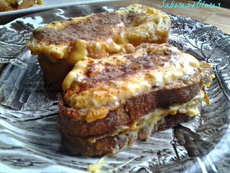 TORRIJAS DOBLES DE NATILLAS CON CHOCOLATE AMARGO TORRIJAS DOBLES DE NATILLAS CON CHOCOLATE AMARGO