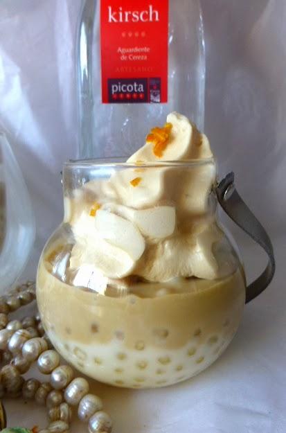 Perlas de Japón, Crema de Toffes y Espuma de Capuccino Perlas de Japón, Crema de Toffes y Espuma de Capuccino