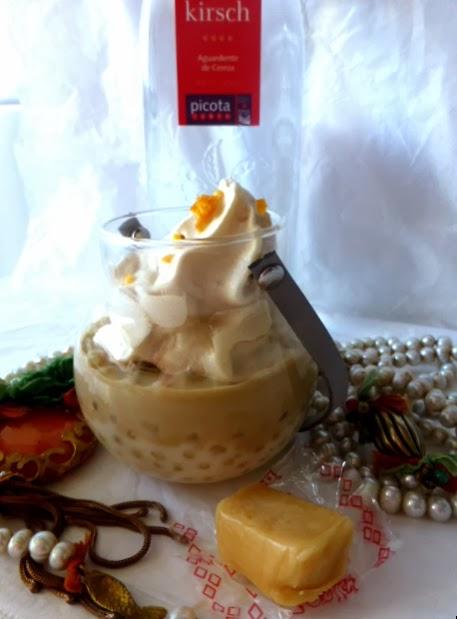 Perlas de Japón, Crema de Toffes y Espuma de Capuccino Perlas de Japón, Crema de Toffes y Espuma de Capuccino