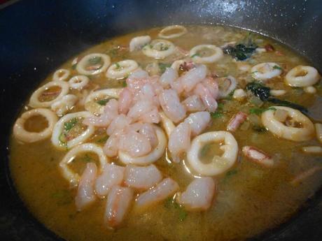 Rigatoni con calamares y gambas – Rigatoni calamari e gamberi rigatonicalamarigamberi4