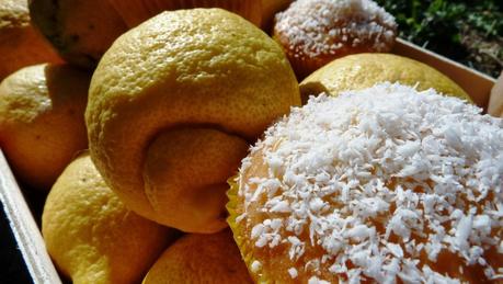 Magdalenas de coco y lemon curd Magdalenas de coco y lemon curd