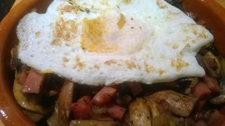 Champiñones con pavo Champiñones con pavo