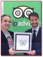 PabloD Gourmet - Recibiendo Travellers´ Choice Hoteles de TripAdvisor