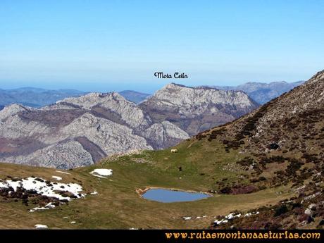 Ruta al Pico Pierzu: Vista de la Mota Cetín Ruta al Pico Pierzu: Vista de la Mota Cetín
