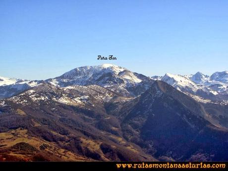 Ruta al Pico Pierzu: Vista de Peña Ten Ruta al Pico Pierzu: Vista de Peña Ten