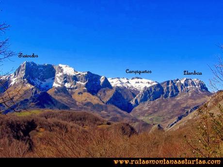 Ruta al Pico Pierzu: Vista del Tiatordos, Campigueños y la Llambria Ruta al Pico Pierzu: Vista del Tiatordos, Campigueños y la Llambria