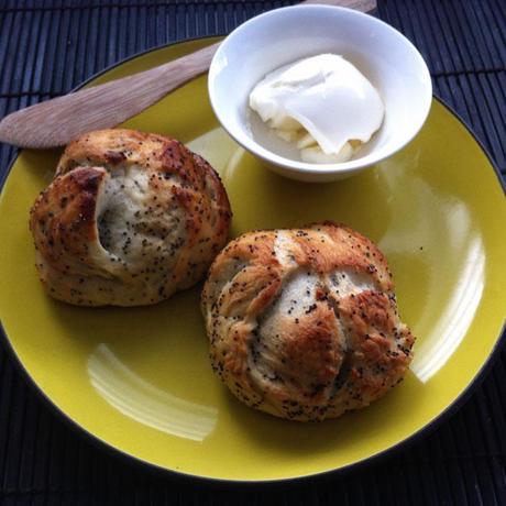 Bollos con semillas de amapola