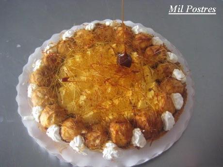 Tarta Saint Honoré con crema de naranja Tarta Saint Honoré con crema de naranja