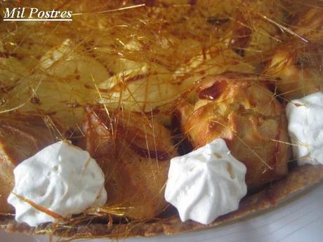 Tarta Saint Honoré con crema de naranja Tarta Saint Honoré con crema de naranja