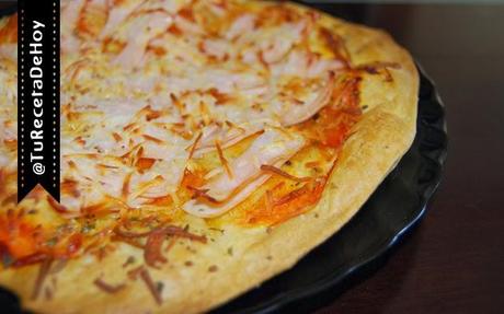 Pizza ligera con masa quebrada de pechuga de pavo - Recetas Pizza Pizza ligera con masa quebrada de pechuga de pavo - Recetas Pizza