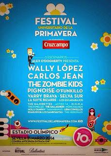 Festival de la Primavera Sevilla: Wally López, Carlos Jean, The Zombie Kids, O'funk'illo, Varry Brava...