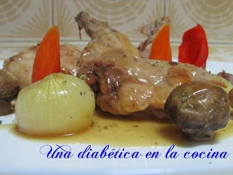 Conejo asado al horno con verduras Conejo asado al horno con verduras