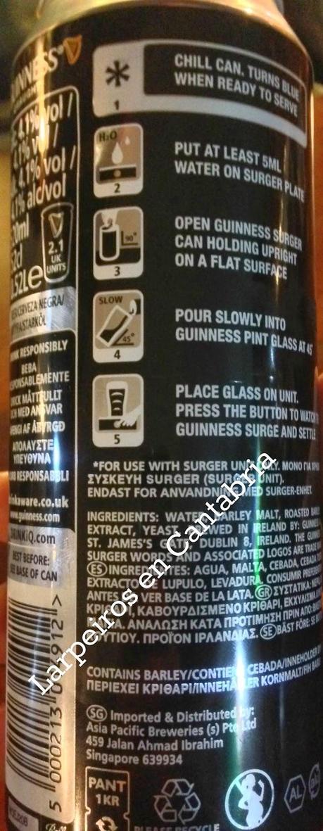 Cerveza Guinnes Surger: Esto no es lo que era Cerveza Guinnes Surger: Esto no es lo que era