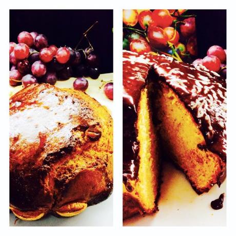 Bizcocho de leche y almíbar de uva con cubierta de chocolate la foto-1661_Fotor