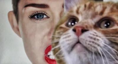 Miley Cyrus se tatúa un gato en el interior del labio Miley Cyrus se tatúa un gato en el interior del labio