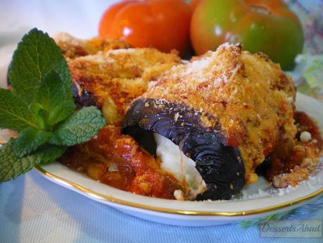 Canelones de berenjenas Canelones de berenjenas