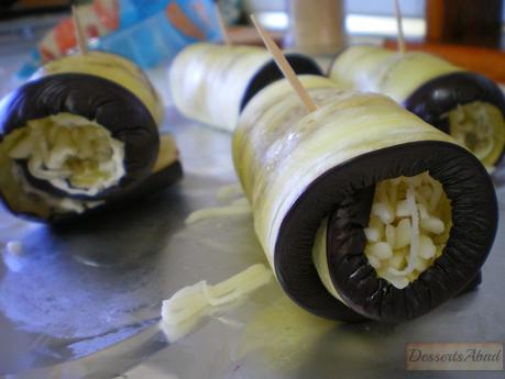 Canelones de berenjenas Canelones de berenjenas