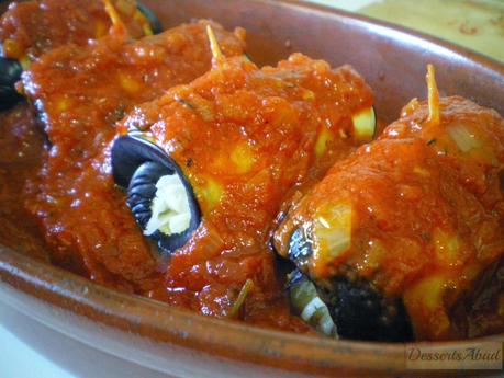 Canelones de berenjenas Canelones de berenjenas