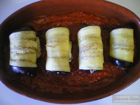 Canelones de berenjenas Canelones de berenjenas